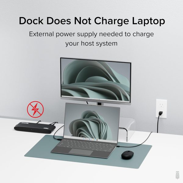 Plugable USB 3.0 Universal Docking Station for Windows, macOS, ChromeOS (Dual HDMI Monitors or DVI/VGA, Gigabit Ethernet, Audio, 6 USB Ports) - Image 6